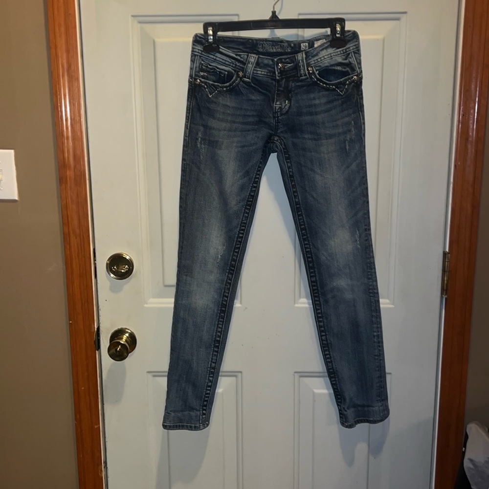Miss Me skinny jeans sz 26